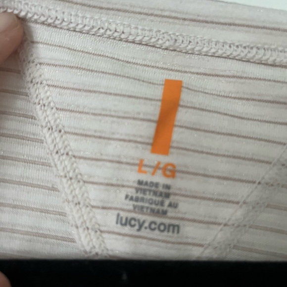 LUCY Striped Long Sleeve Henley Top - Picture 2 of 2